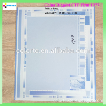 China manufacturer thermal ctp plate China Printing Plate Commercial Printing Ctp